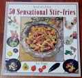 50 Sensational Stir-Fries cookbook cover with Asian recipe photos