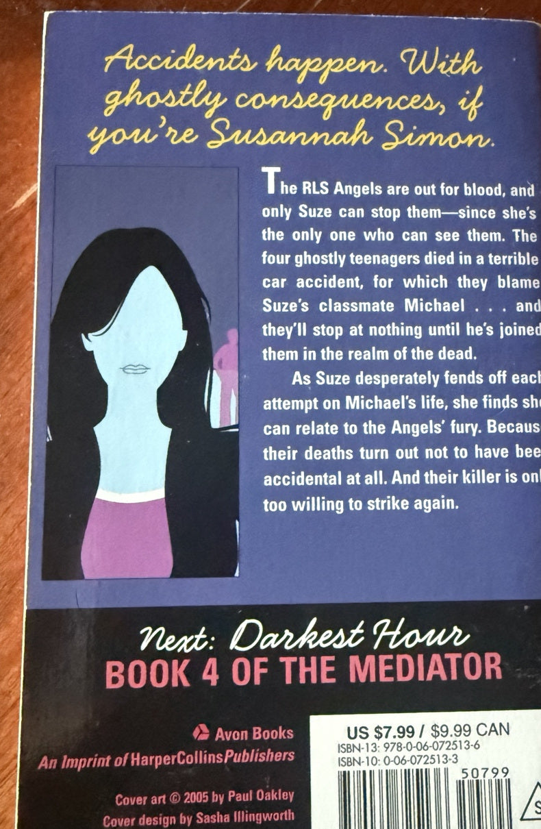 Back cover of Reunion with the story description and publisher information.