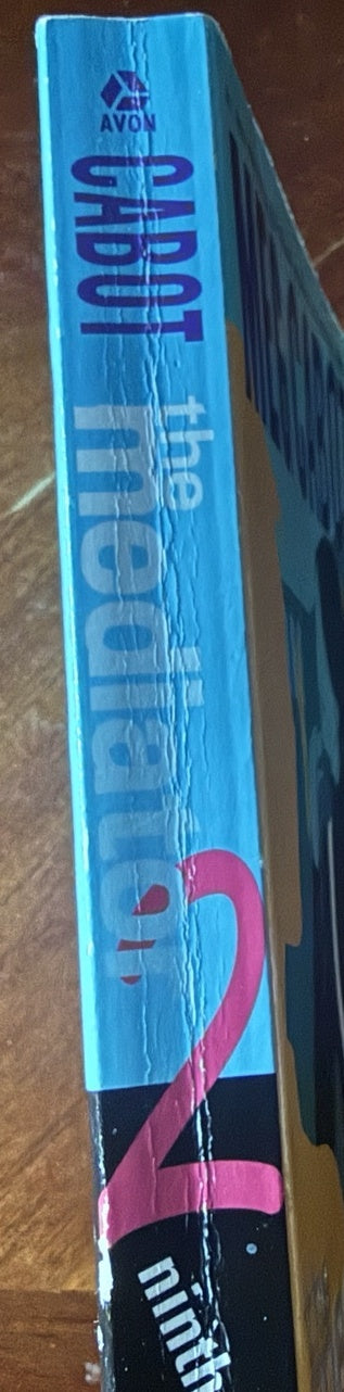 Spine of The Ninth Key by Meg Cabot, Book 2 in The Mediator series.