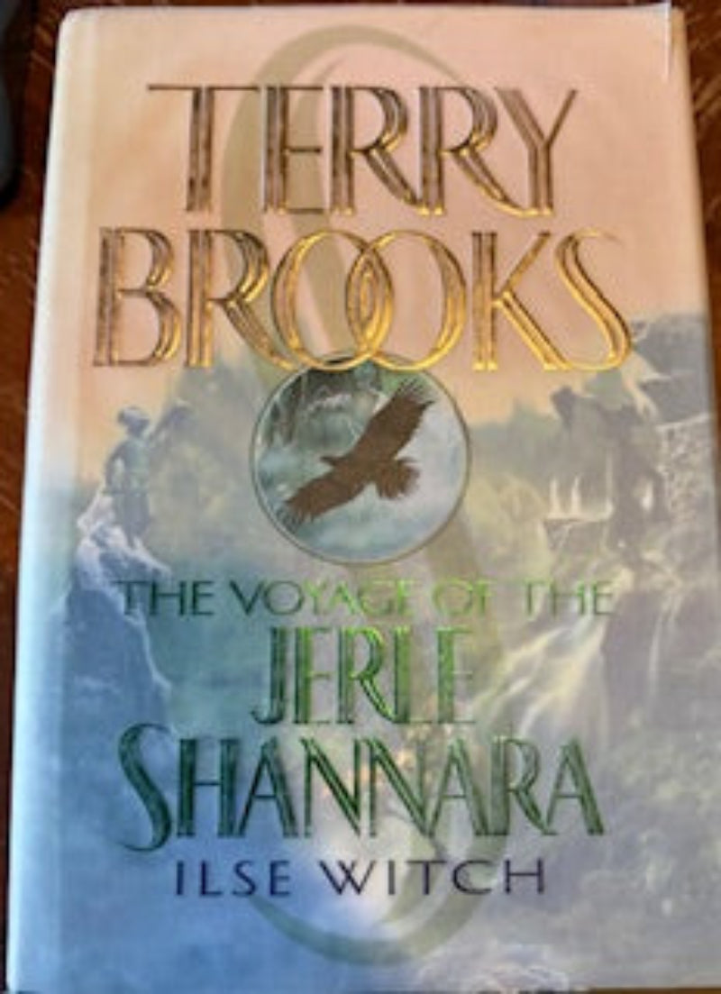Book cover of 'Ilse Witch' by Terry Brooks featuring an eagle and landscape design.