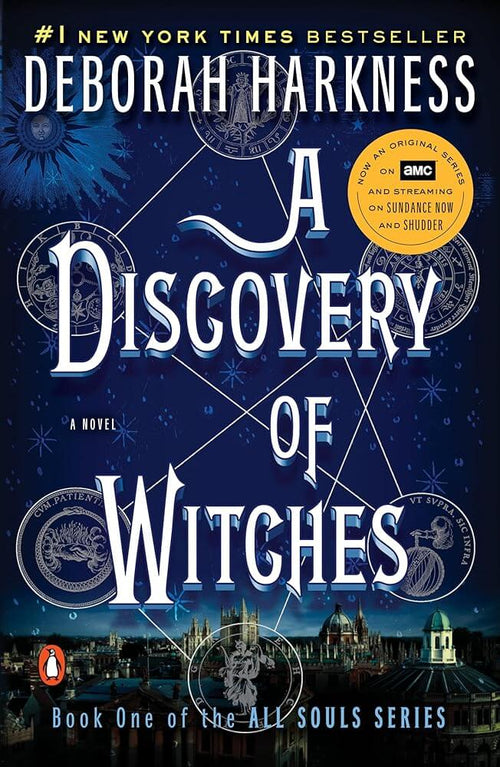 A Discovery of Witches book cover by Deborah Harkness - fantasy romance novel
