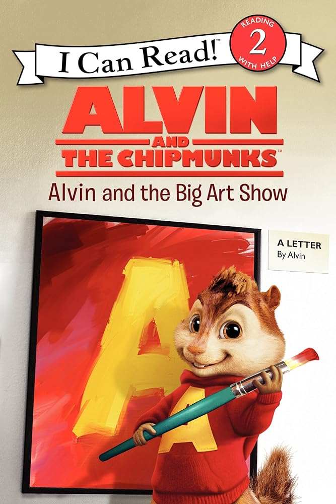 Alvin and the Chipmunks Big Art Show book cover - I Can Read Level 2 early reader in good condition