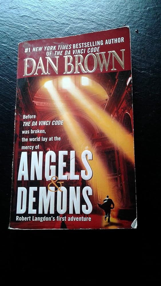 Angels & Demons by Dan Brown book cover - Robert Langdon thriller novel about Illuminati conspiracy against the Vatican