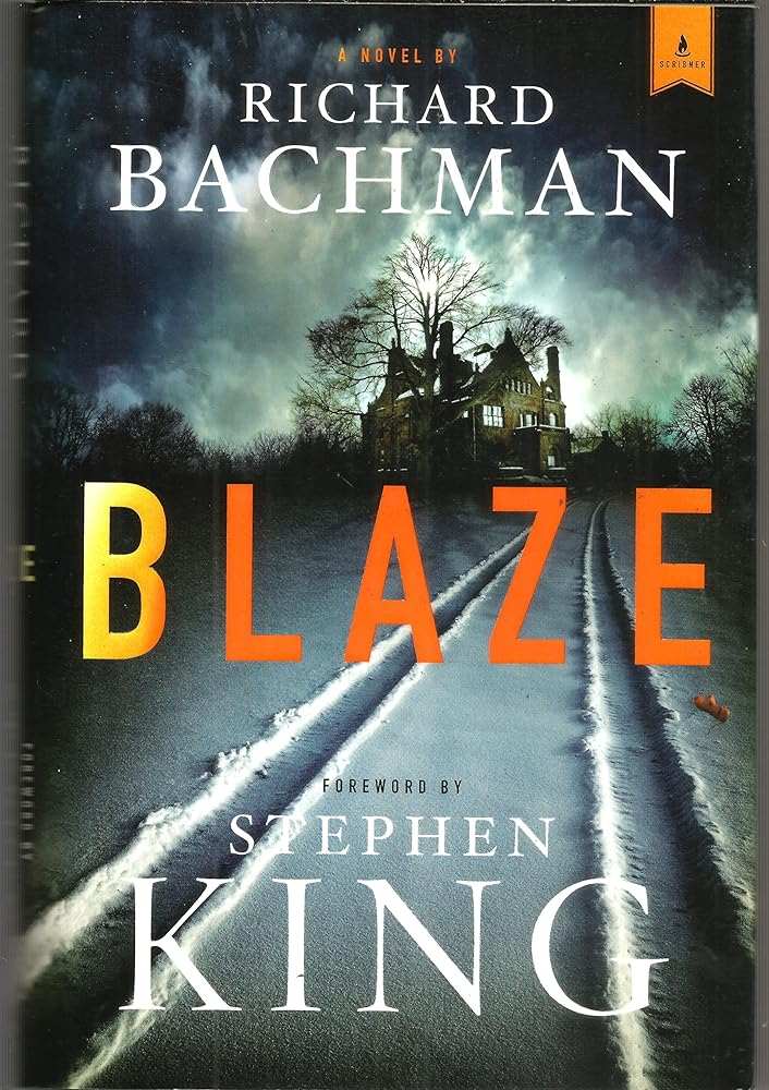Blaze by Stephen King hardcover book cover - used like new condition crime thriller novel