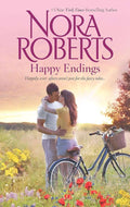 Used mass market paperback copy of Happy Endings: A Will and a Way / Loving Jack by Nora Roberts at Donna's Book Corner