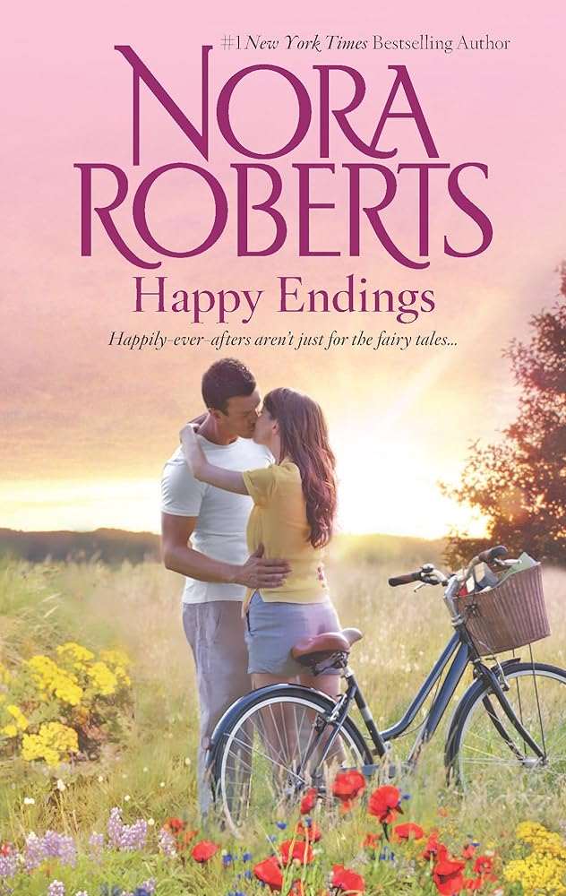 Used mass market paperback copy of Happy Endings: A Will and a Way / Loving Jack by Nora Roberts at Donna's Book Corner