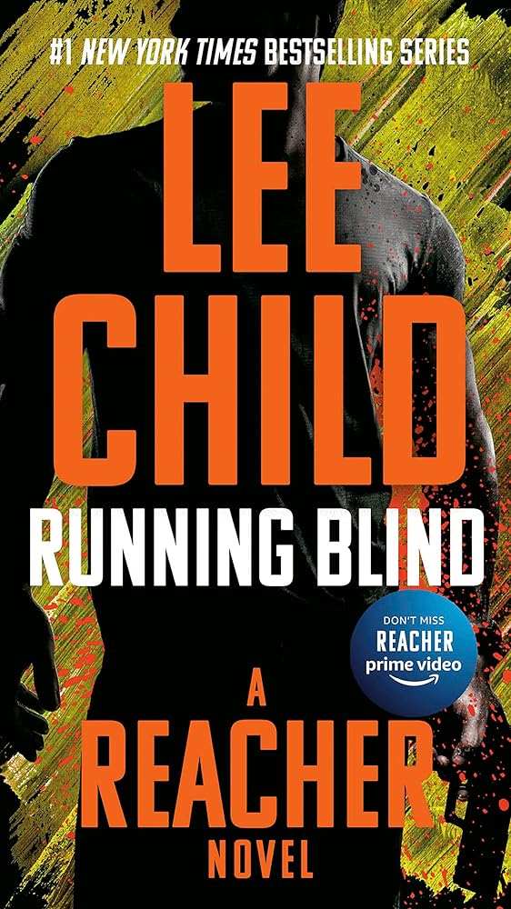Used mass market paperback copy of Running Blind by Lee Child at Donna's Book Corner