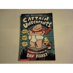 Used paperback copy of The Adventures of Captain Underpants by Dav Pilkey at Donna's Book Corner