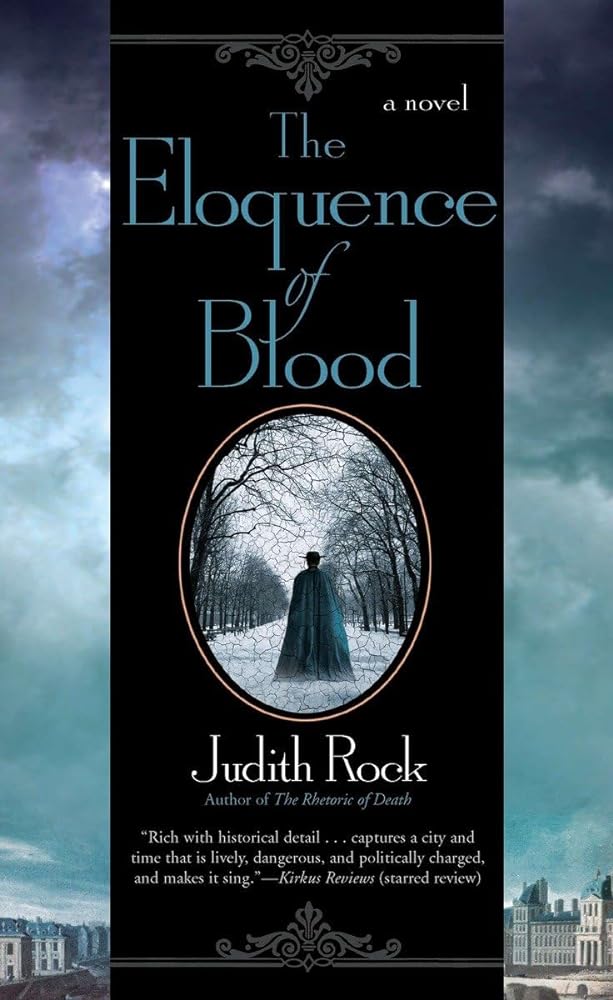 The Eloquence of Blood paperback book cover historical mystery novel"