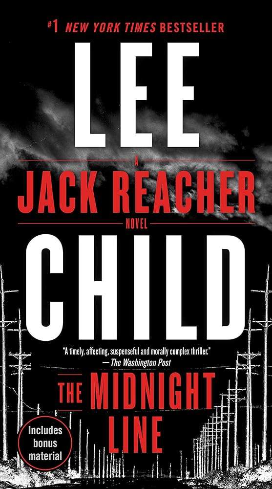 Used mass market paperback copy of The Midnight Line by Lee Child at Donna's Book Corner